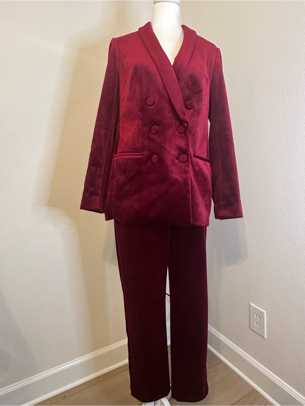 Express Velvet Cigarette Pant